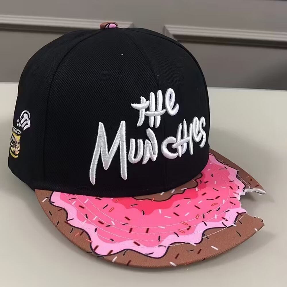 The Munchies Homer Donut SnapBack Cap Baseball Hat - Adjustable
